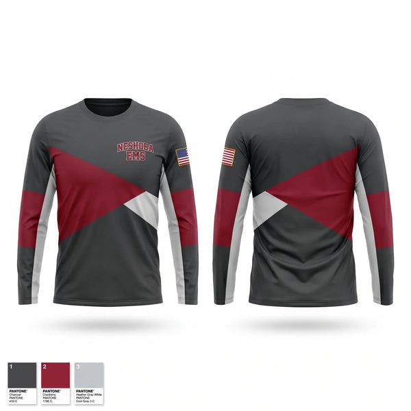 Long Sleeve Performance Shirt, Neshoba EMS, EMS/EMT, Teamtime, Team time, sublimation, custom sports apparel, team uniforms, spirit wear, spiritwear, sports uniforms, custom shirts, team store, custom team store, fundraiser sports, apparel fundraiser
