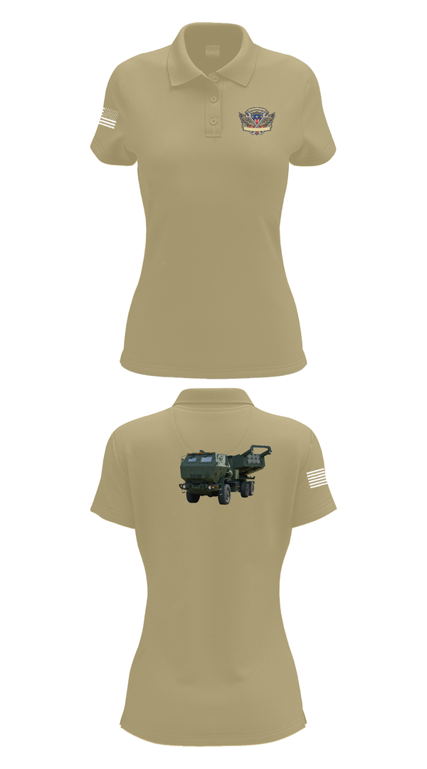 Womens Short Sleeve Performance Polo, 182nd Field Artillery, Army, Teamtime, Team time, sublimation, custom sports apparel, team uniforms, spirit wear, spiritwear, sports uniforms, custom shirts, team store, custom team store, fundraiser sports, apparel fundraiser