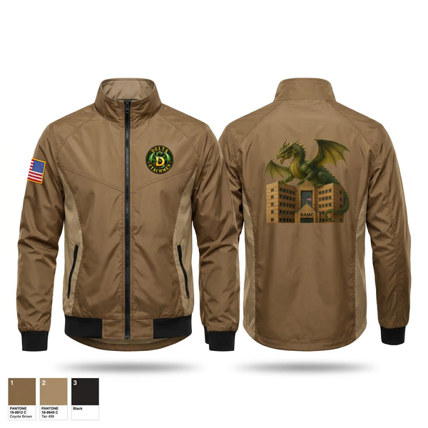 Windbreaker, D DET, MRBN, BAMC Dragons, Army, Teamtime, Team time, sublimation, custom sports apparel, team uniforms, spirit wear, spiritwear, sports uniforms, custom shirts, team store, custom team store, fundraiser sports, apparel fundraiser