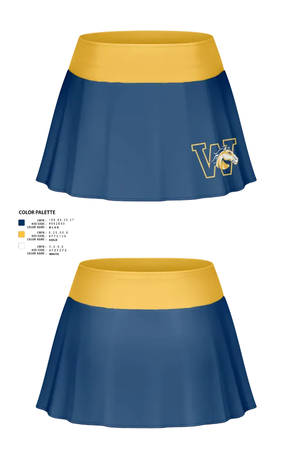 Skort, Walnut High School Tennis, Tennis, Teamtime, Team time, sublimation, custom sports apparel, team uniforms, spirit wear, spiritwear, sports uniforms, custom shirts, team store, custom team store, fundraiser sports, apparel fundraiser