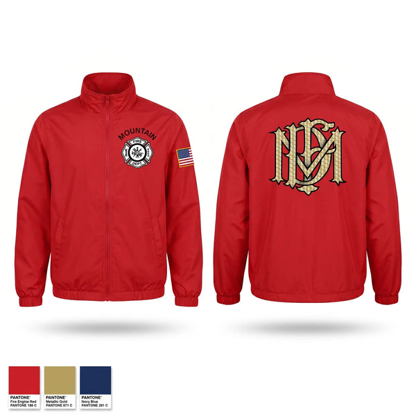 Windbreaker, Mountain Fire Department, Fire Department, Teamtime, Team time, sublimation, custom sports apparel, team uniforms, spirit wear, spiritwear, sports uniforms, custom shirts, team store, custom team store, fundraiser sports, apparel fundraiser