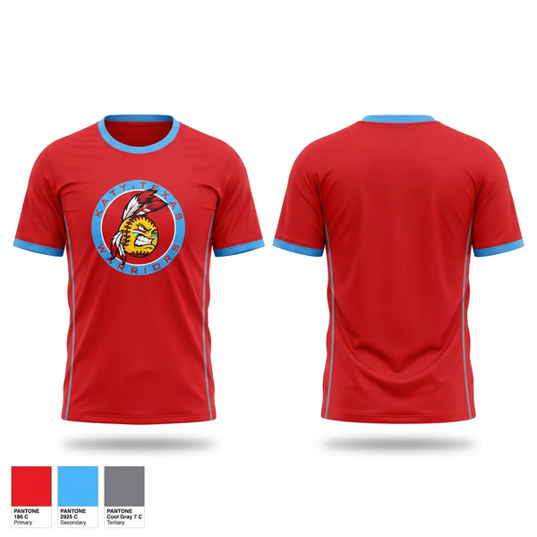 Short Sleeve Performance Shirt, Warriors, Softball, Teamtime, Team time, sublimation, custom sports apparel, team uniforms, spirit wear, spiritwear, sports uniforms, custom shirts, team store, custom team store, fundraiser sports, apparel fundraiser