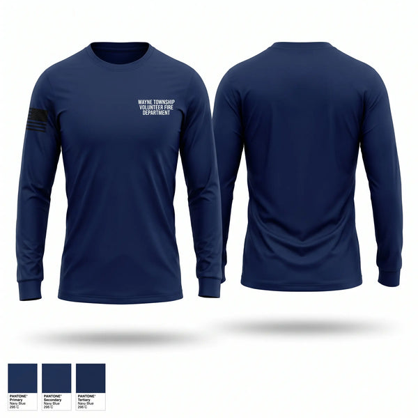 Long Sleeve Performance Shirt, Wayne Township Volunteer Fire Department, Fire Department, Teamtime, Team time, sublimation, custom sports apparel, team uniforms, spirit wear, spiritwear, sports uniforms, custom shirts, team store, custom team store, fundraiser sports, apparel fundraiser