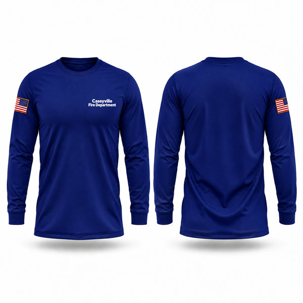 Long Sleeve Performance Shirt, Caseyville Fire Department, Fire Department, Teamtime, Team time, sublimation, custom sports apparel, team uniforms, spirit wear, spiritwear, sports uniforms, custom shirts, team store, custom team store, fundraiser sports, apparel fundraiser