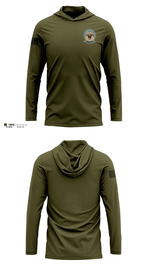 Long Sleeve hooded sunshirt, Vmm-261, Marines, Teamtime, Team time, sublimation, custom sports apparel, team uniforms, spirit wear, spiritwear, sports uniforms, custom shirts, team store, custom team store, fundraiser sports, apparel fundraiser