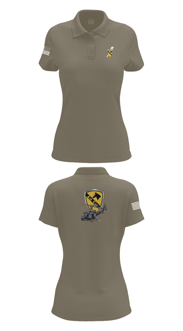 Womens Short Sleeve Performance Polo, 3227 aircav, Army, Teamtime, Team time, sublimation, custom sports apparel, team uniforms, spirit wear, spiritwear, sports uniforms, custom shirts, team store, custom team store, fundraiser sports, apparel fundraiser