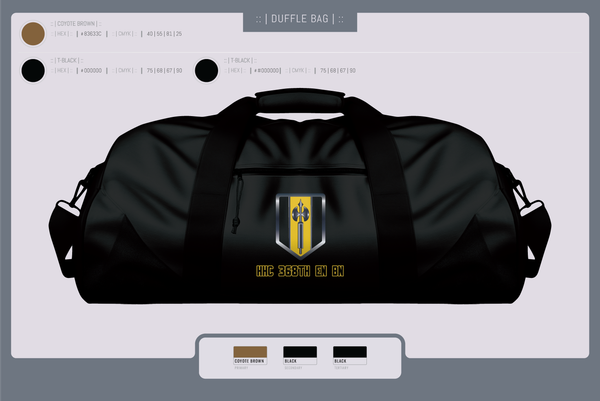 Duffle Bag, HHC 368th EN BN, , Teamtime, Team time, sublimation, custom sports apparel, team uniforms, spirit wear, spiritwear, sports uniforms, custom shirts, team store, custom team store, fundraiser sports, apparel fundraiser