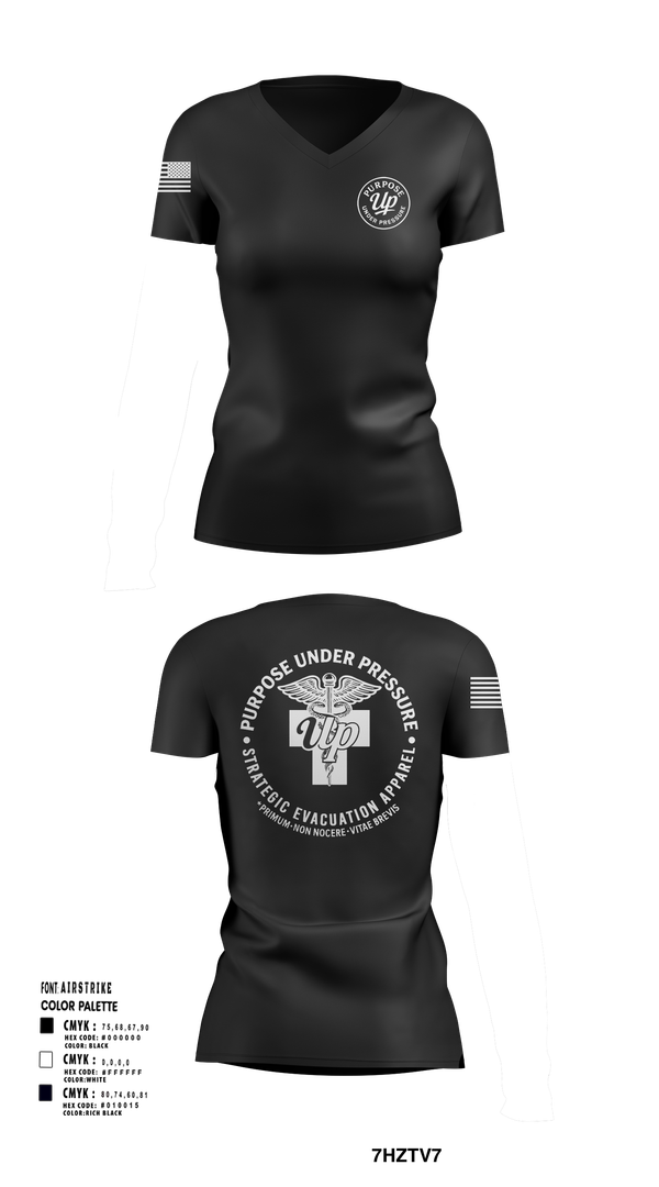 Womens Short Sleeve Vneck Shirt, 439th AES, , Teamtime, Team time, sublimation, custom sports apparel, team uniforms, spirit wear, spiritwear, sports uniforms, custom shirts, team store, custom team store, fundraiser sports, apparel fundraiser