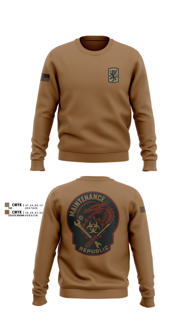 Crew Neck Sweatshirt, 411Th CBRN, Army, Teamtime, Team time, sublimation, custom sports apparel, team uniforms, spirit wear, spiritwear, sports uniforms, custom shirts, team store, custom team store, fundraiser sports, apparel fundraiser