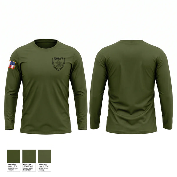 Long Sleeve Performance Shirt, Chicago Police SWAT, Police, Teamtime, Team time, sublimation, custom sports apparel, team uniforms, spirit wear, spiritwear, sports uniforms, custom shirts, team store, custom team store, fundraiser sports, apparel fundraiser