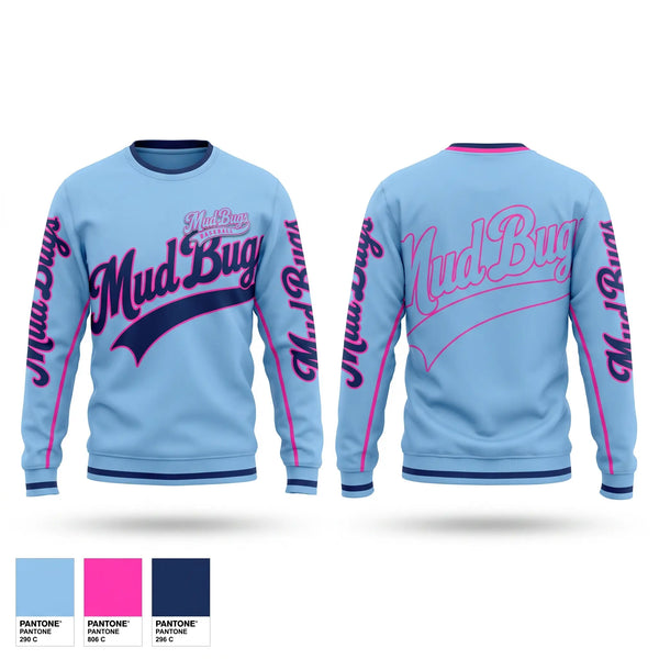 Crew Neck Sweatshirt, Mud Bugs, Baseball, Teamtime, Team time, sublimation, custom sports apparel, team uniforms, spirit wear, spiritwear, sports uniforms, custom shirts, team store, custom team store, fundraiser sports, apparel fundraiser
