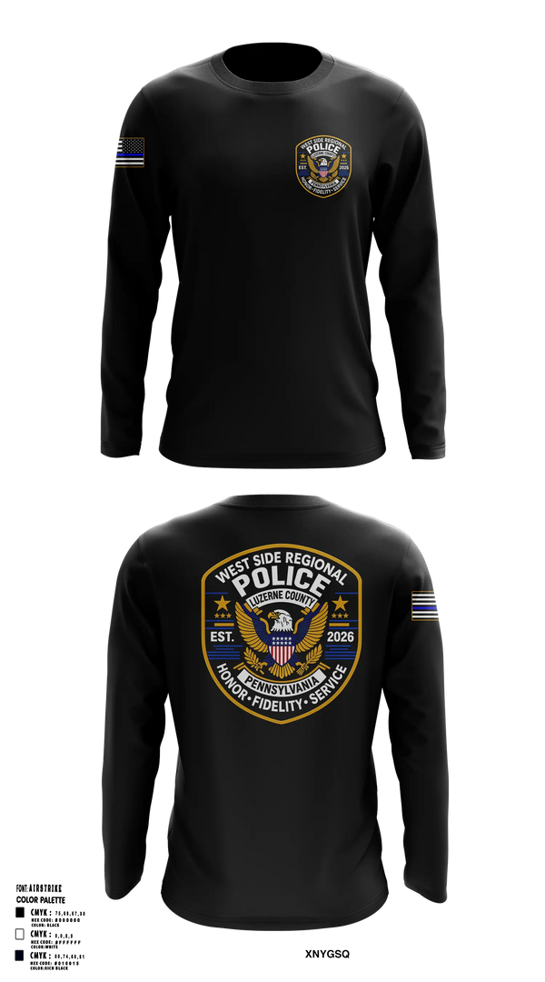 Long Sleeve Performance Shirt, West Side regional police department, Police, Teamtime, Team time, sublimation, custom sports apparel, team uniforms, spirit wear, spiritwear, sports uniforms, custom shirts, team store, custom team store, fundraiser sports, apparel fundraiser