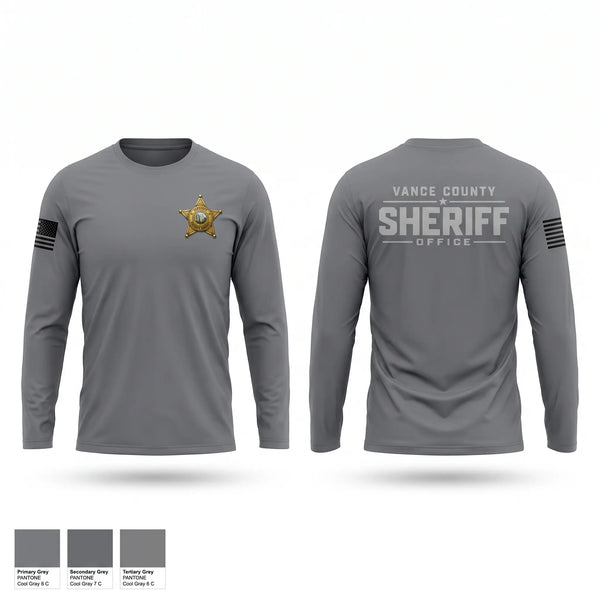 Long Sleeve Performance Shirt, Vance County Sheriff Office, Police, Teamtime, Team time, sublimation, custom sports apparel, team uniforms, spirit wear, spiritwear, sports uniforms, custom shirts, team store, custom team store, fundraiser sports, apparel fundraiser