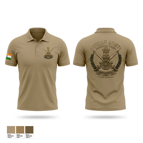 Short Sleeve Performance Polo, Army Ordnance Corps, Army, Teamtime, Team time, sublimation, custom sports apparel, team uniforms, spirit wear, spiritwear, sports uniforms, custom shirts, team store, custom team store, fundraiser sports, apparel fundraiser