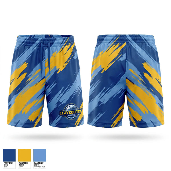 Athletic Shorts With Pockets, Clay County Vibe, Men's Basketball, Teamtime, Team time, sublimation, custom sports apparel, team uniforms, spirit wear, spiritwear, sports uniforms, custom shirts, team store, custom team store, fundraiser sports, apparel fundraiser
