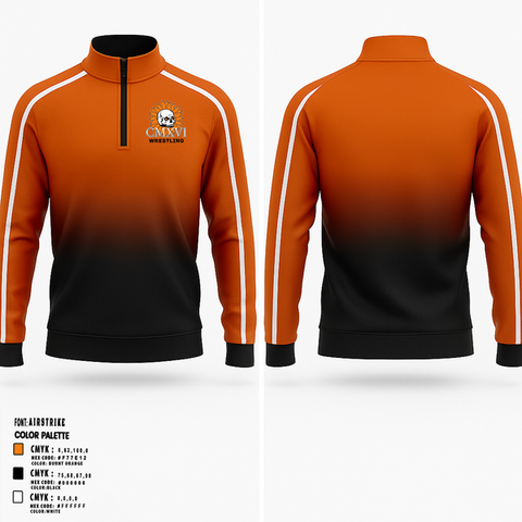 Quarter Zip Jacket, Nine 16 Wrestling Club, Wrestling, Teamtime, Team time, sublimation, custom sports apparel, team uniforms, spirit wear, spiritwear, sports uniforms, custom shirts, team store, custom team store, fundraiser sports, apparel fundraiser