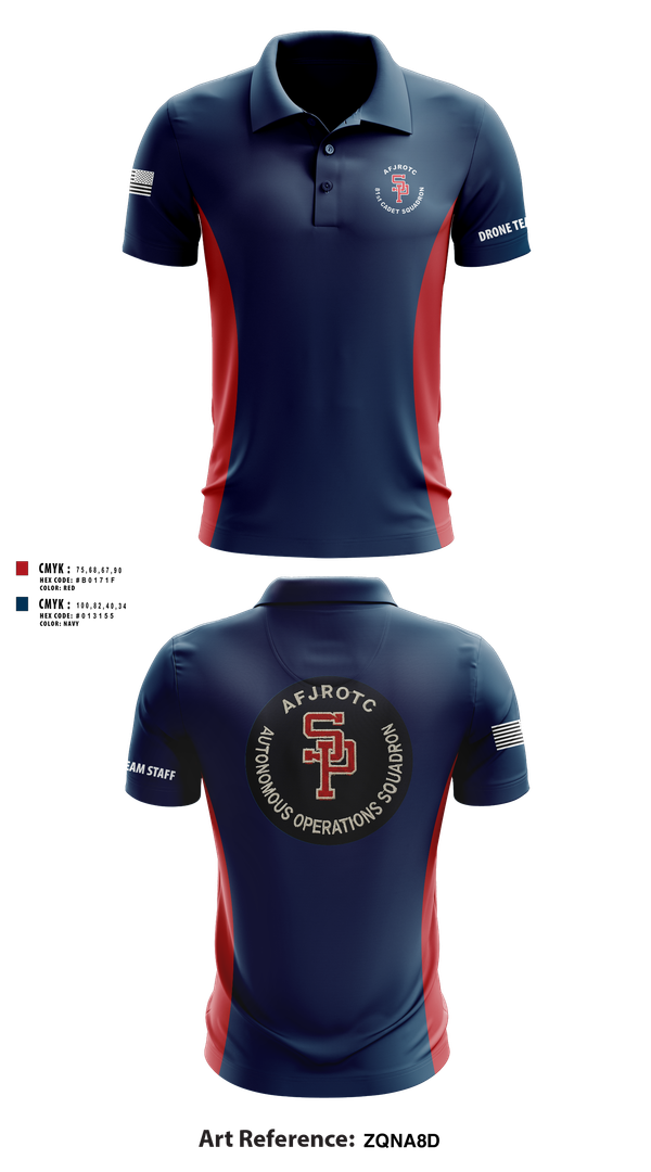 Short Sleeve Performance Polo, AFJROTC MS-081 DRONE TEAM, , Teamtime, Team time, sublimation, custom sports apparel, team uniforms, spirit wear, spiritwear, sports uniforms, custom shirts, team store, custom team store, fundraiser sports, apparel fundraiser