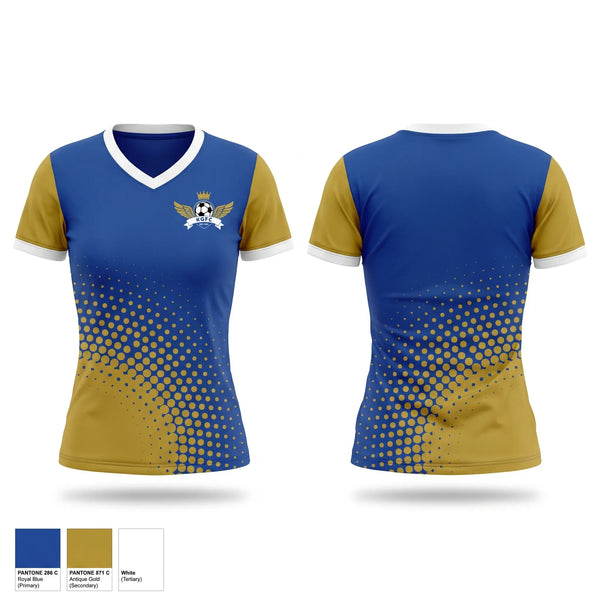 Womens Short Sleeve Vneck Shirt, King George F.C., Men's Soccer, Teamtime, Team time, sublimation, custom sports apparel, team uniforms, spirit wear, spiritwear, sports uniforms, custom shirts, team store, custom team store, fundraiser sports, apparel fundraiser