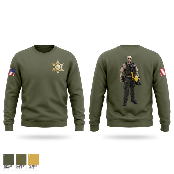 Crew Neck Sweatshirt, Madera County Sheriff's Department, Police, Teamtime, Team time, sublimation, custom sports apparel, team uniforms, spirit wear, spiritwear, sports uniforms, custom shirts, team store, custom team store, fundraiser sports, apparel fundraiser