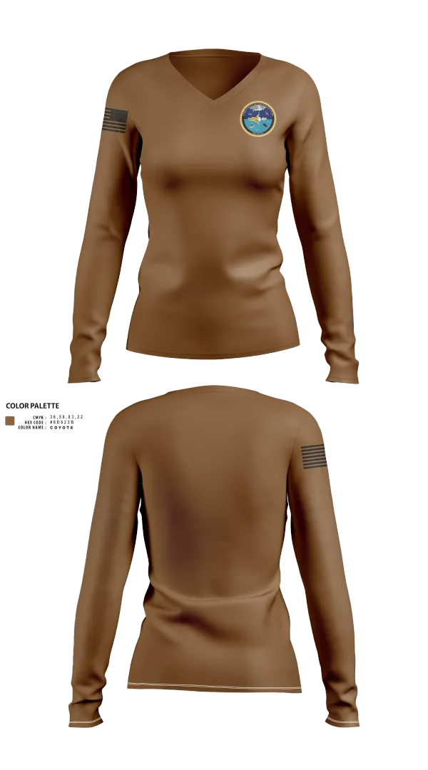 Womens Long Sleeve Vneck Shirt, SGOT, , Teamtime, Team time, sublimation, custom sports apparel, team uniforms, spirit wear, spiritwear, sports uniforms, custom shirts, team store, custom team store, fundraiser sports, apparel fundraiser