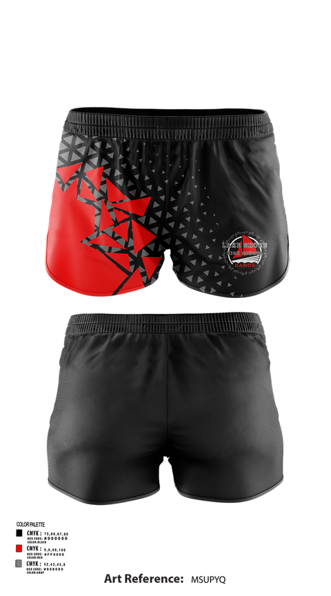 Womens Shorts, Lake Shore High School Alumni Band, Spirit Store, Teamtime, Team time, sublimation, custom sports apparel, team uniforms, spirit wear, spiritwear, sports uniforms, custom shirts, team store, custom team store, fundraiser sports, apparel fundraiser