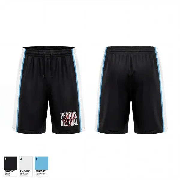Athletic Shorts With Pockets, Perros del Mal, Men's Soccer, Teamtime, Team time, sublimation, custom sports apparel, team uniforms, spirit wear, spiritwear, sports uniforms, custom shirts, team store, custom team store, fundraiser sports, apparel fundraiser