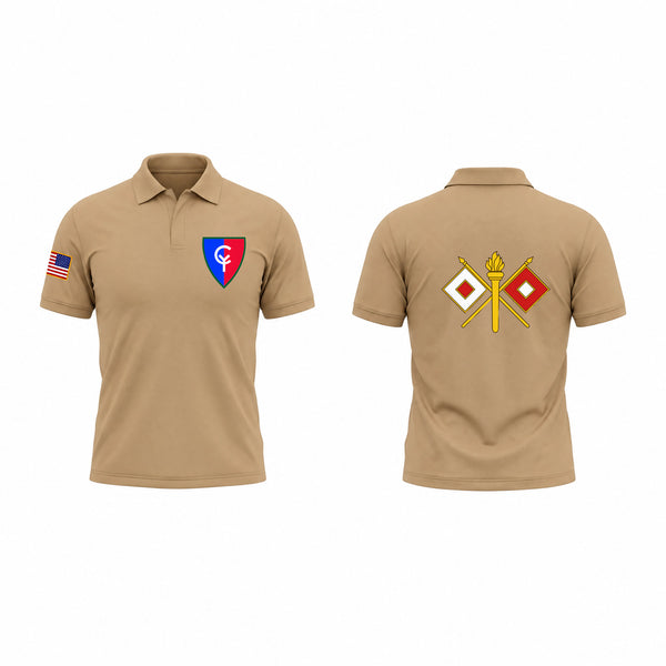 Short Sleeve Performance Polo, 38th Infantry Division, Army, Teamtime, Team time, sublimation, custom sports apparel, team uniforms, spirit wear, spiritwear, sports uniforms, custom shirts, team store, custom team store, fundraiser sports, apparel fundraiser