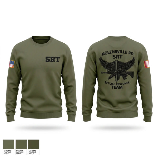 Crew Neck Sweatshirt, SRT, Police, Teamtime, Team time, sublimation, custom sports apparel, team uniforms, spirit wear, spiritwear, sports uniforms, custom shirts, team store, custom team store, fundraiser sports, apparel fundraiser