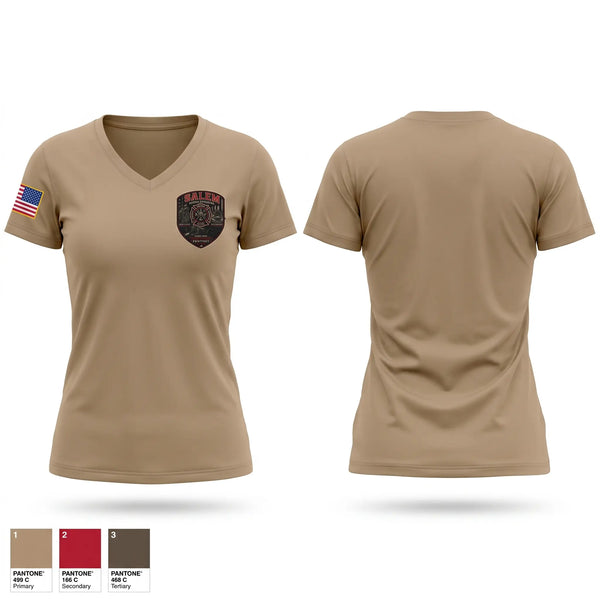 Womens Short Sleeve Vneck Shirt, Salem Fire, Fire Department, Teamtime, Team time, sublimation, custom sports apparel, team uniforms, spirit wear, spiritwear, sports uniforms, custom shirts, team store, custom team store, fundraiser sports, apparel fundraiser