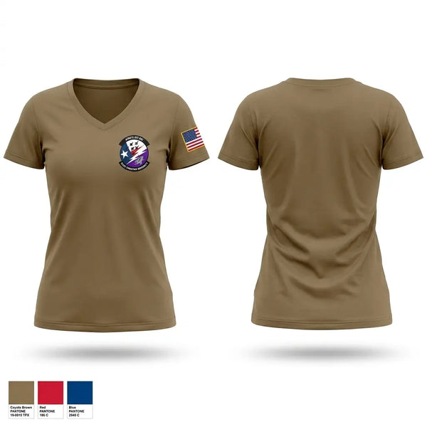 Womens Short Sleeve Vneck Shirt, Detachment 845, Air Force, Teamtime, Team time, sublimation, custom sports apparel, team uniforms, spirit wear, spiritwear, sports uniforms, custom shirts, team store, custom team store, fundraiser sports, apparel fundraiser