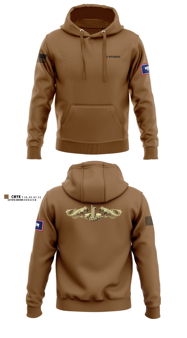 Hoodie, USS WYOMING, Navy, Teamtime, Team time, sublimation, custom sports apparel, team uniforms, spirit wear, spiritwear, sports uniforms, custom shirts, team store, custom team store, fundraiser sports, apparel fundraiser