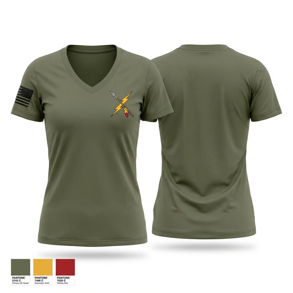 Womens Short Sleeve Vneck Shirt, 1st TIAD, Army, Teamtime, Team time, sublimation, custom sports apparel, team uniforms, spirit wear, spiritwear, sports uniforms, custom shirts, team store, custom team store, fundraiser sports, apparel fundraiser