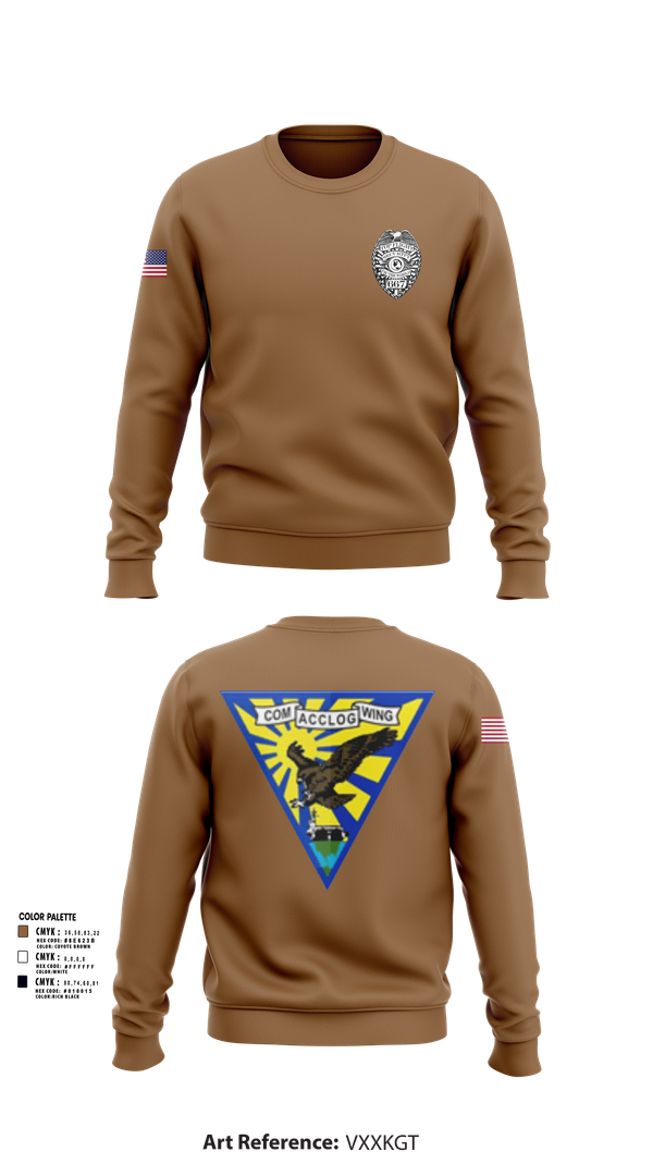 Crew Neck Sweatshirt, ACCLOGWING SECURITY, , Teamtime, Team time, sublimation, custom sports apparel, team uniforms, spirit wear, spiritwear, sports uniforms, custom shirts, team store, custom team store, fundraiser sports, apparel fundraiser