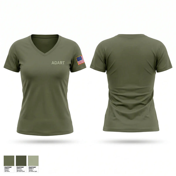 Womens Short Sleeve Vneck Shirt, ADART, National Guard, Teamtime, Team time, sublimation, custom sports apparel, team uniforms, spirit wear, spiritwear, sports uniforms, custom shirts, team store, custom team store, fundraiser sports, apparel fundraiser