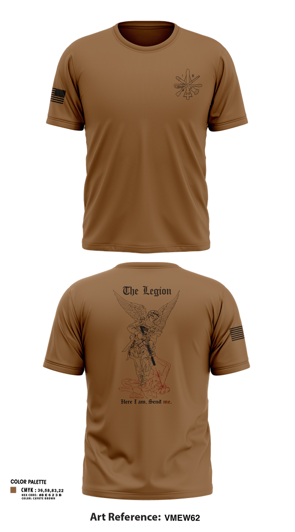 Short Sleeve Performance Shirt, The Legion / B CO / 2-5 CAV, Army, Teamtime, Team time, sublimation, custom sports apparel, team uniforms, spirit wear, spiritwear, sports uniforms, custom shirts, team store, custom team store, fundraiser sports, apparel fundraiser