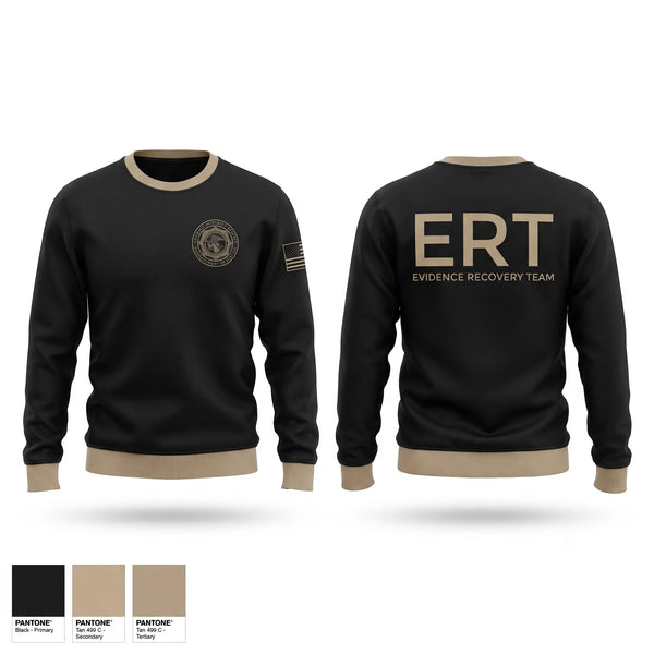 Crew Neck Sweatshirt, Evidence Recovery Team, Police, Teamtime, Team time, sublimation, custom sports apparel, team uniforms, spirit wear, spiritwear, sports uniforms, custom shirts, team store, custom team store, fundraiser sports, apparel fundraiser