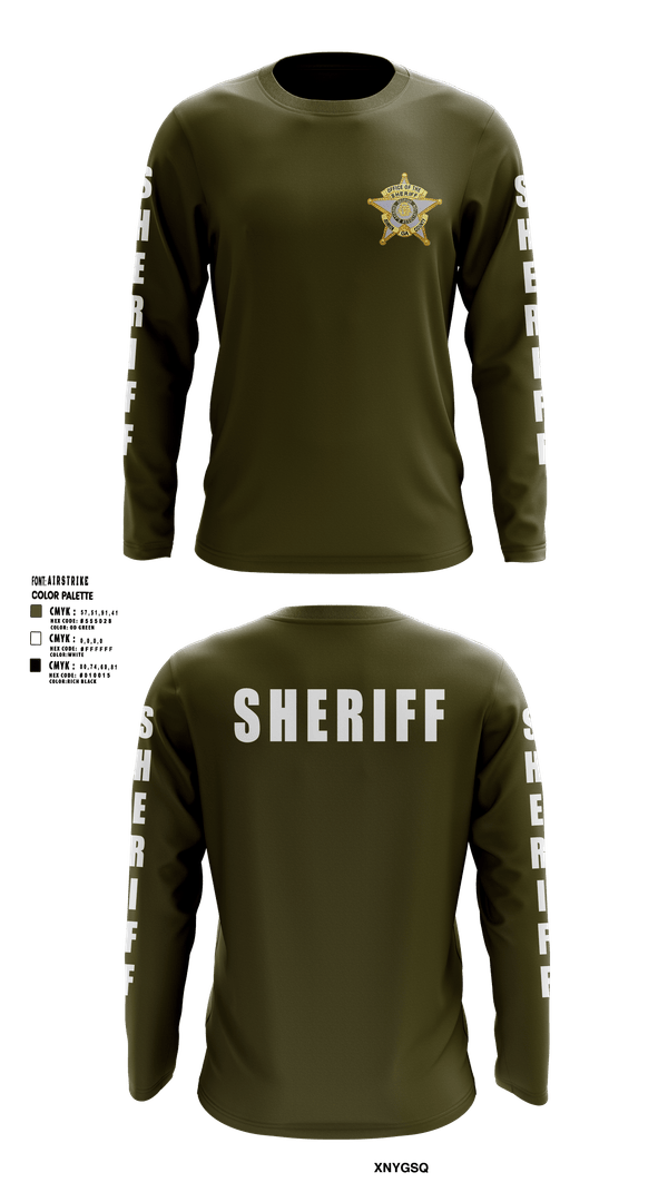 Long Sleeve Performance Shirt, SHERIFF, Police, Teamtime, Team time, sublimation, custom sports apparel, team uniforms, spirit wear, spiritwear, sports uniforms, custom shirts, team store, custom team store, fundraiser sports, apparel fundraiser