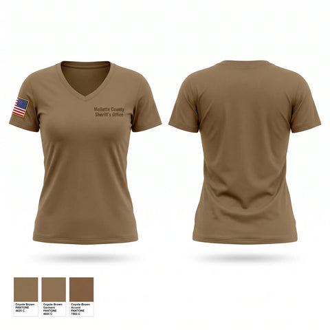 Womens Short Sleeve Vneck Shirt, Mellette County Sheriff’s Office, Police, Teamtime, Team time, sublimation, custom sports apparel, team uniforms, spirit wear, spiritwear, sports uniforms, custom shirts, team store, custom team store, fundraiser sports, apparel fundraiser
