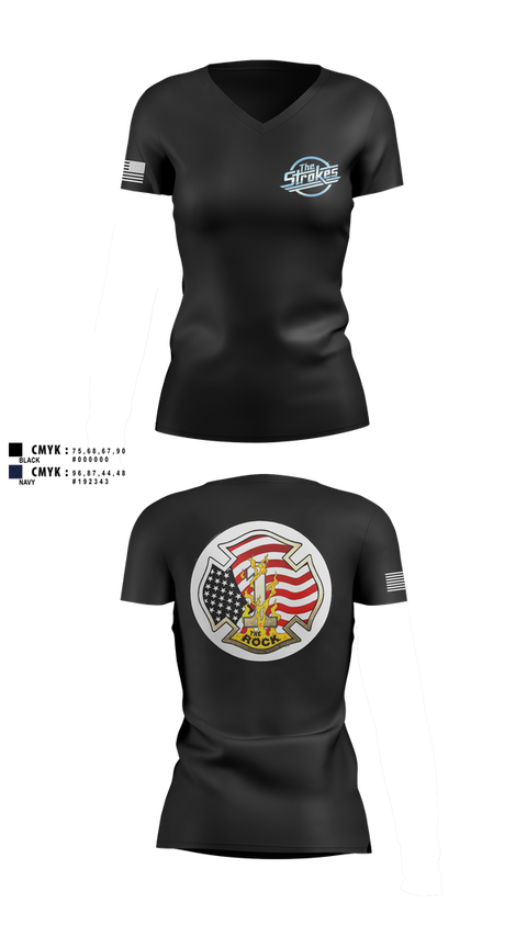 Womens Short Sleeve Vneck Shirt, Mobile Stroke Team, , Teamtime, Team time, sublimation, custom sports apparel, team uniforms, spirit wear, spiritwear, sports uniforms, custom shirts, team store, custom team store, fundraiser sports, apparel fundraiser