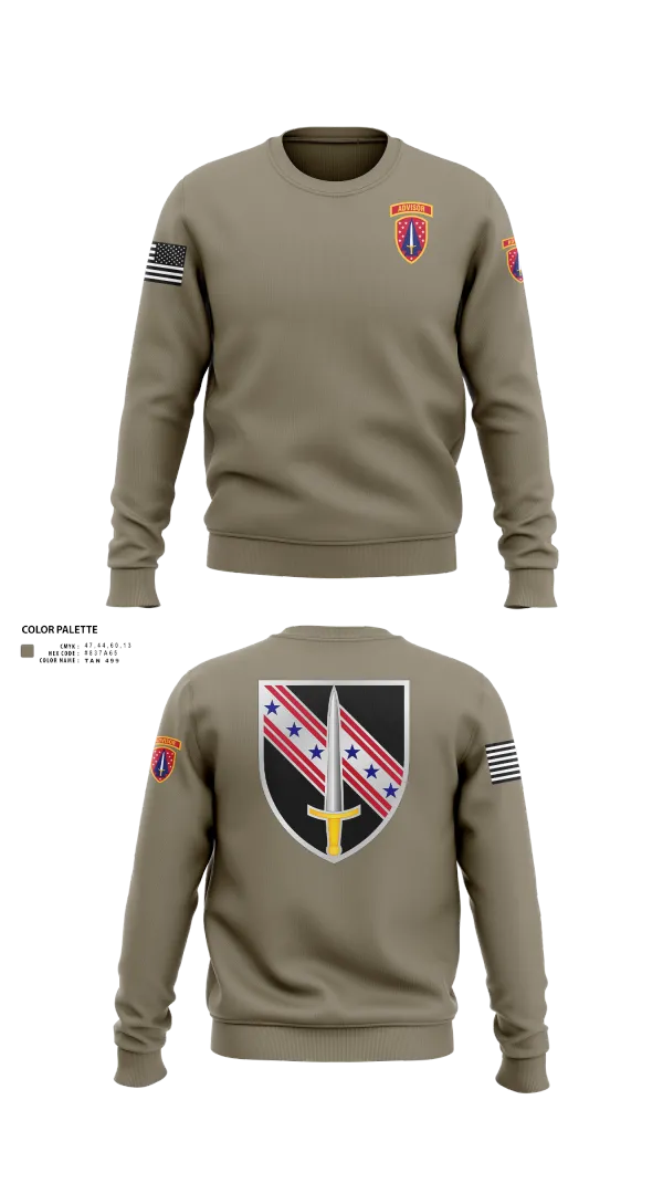 Crew Neck Sweatshirt, 6/54th SFAB, National Guard, Teamtime, Team time, sublimation, custom sports apparel, team uniforms, spirit wear, spiritwear, sports uniforms, custom shirts, team store, custom team store, fundraiser sports, apparel fundraiser