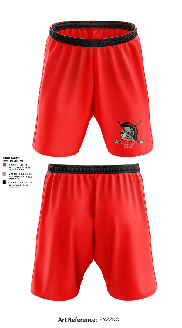 Athletic Shorts With Pockets, Southeastern Trojans, Golf, Teamtime, Team time, sublimation, custom sports apparel, team uniforms, spirit wear, spiritwear, sports uniforms, custom shirts, team store, custom team store, fundraiser sports, apparel fundraiser