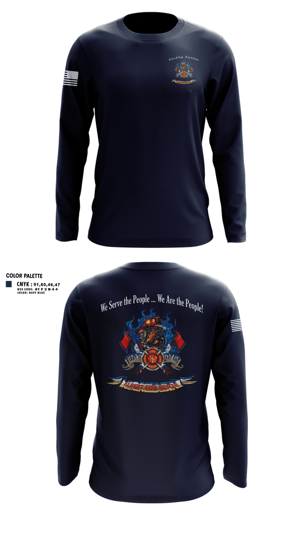 Long Sleeve Performance Shirt, Elbert Fire Protection District Colorado, Fire Department, Teamtime, Team time, sublimation, custom sports apparel, team uniforms, spirit wear, spiritwear, sports uniforms, custom shirts, team store, custom team store, fundraiser sports, apparel fundraiser