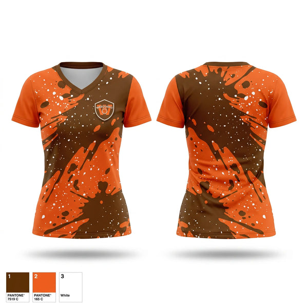 Womens Short Sleeve Vneck Shirt, Weequahic Indians, , Teamtime, Team time, sublimation, custom sports apparel, team uniforms, spirit wear, spiritwear, sports uniforms, custom shirts, team store, custom team store, fundraiser sports, apparel fundraiser