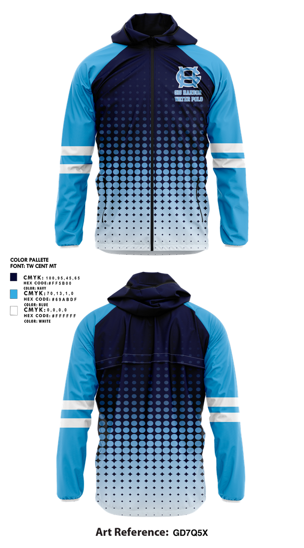 Windbreaker, Gig Harbor Water Polo, Water Polo, Teamtime, Team time, sublimation, custom sports apparel, team uniforms, spirit wear, spiritwear, sports uniforms, custom shirts, team store, custom team store, fundraiser sports, apparel fundraiser