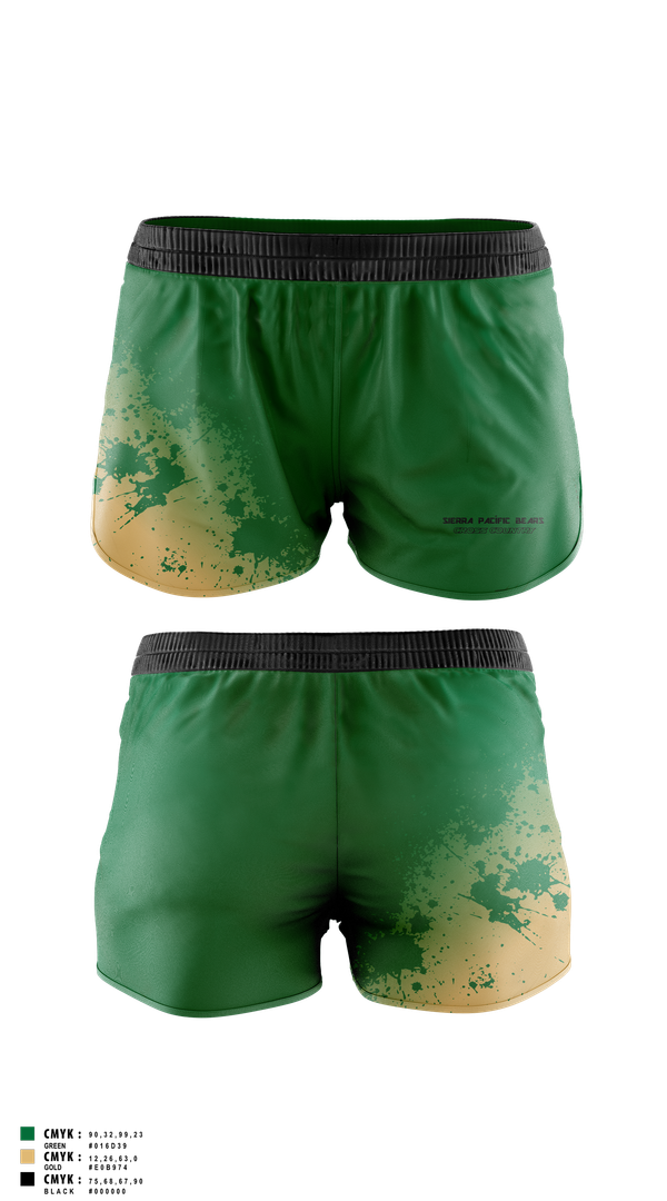 Track Shorts, Sierra Pacífic Bears, Cross Country, Teamtime, Team time, sublimation, custom sports apparel, team uniforms, spirit wear, spiritwear, sports uniforms, custom shirts, team store, custom team store, fundraiser sports, apparel fundraiser