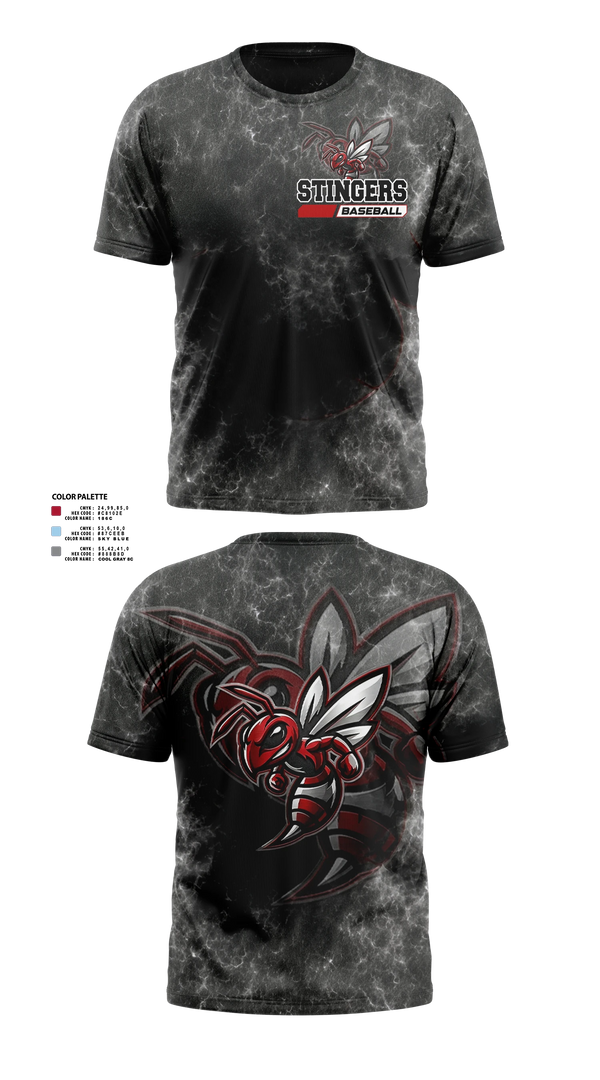 Short Sleeve Performance Shirt, Southern Ohio Stingers, Baseball, Teamtime, Team time, sublimation, custom sports apparel, team uniforms, spirit wear, spiritwear, sports uniforms, custom shirts, team store, custom team store, fundraiser sports, apparel fundraiser