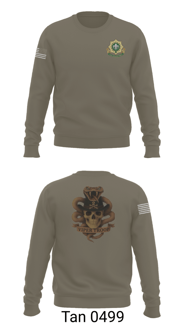 Crew Neck Sweatshirt, 2CR, Army, Teamtime, Team time, sublimation, custom sports apparel, team uniforms, spirit wear, spiritwear, sports uniforms, custom shirts, team store, custom team store, fundraiser sports, apparel fundraiser