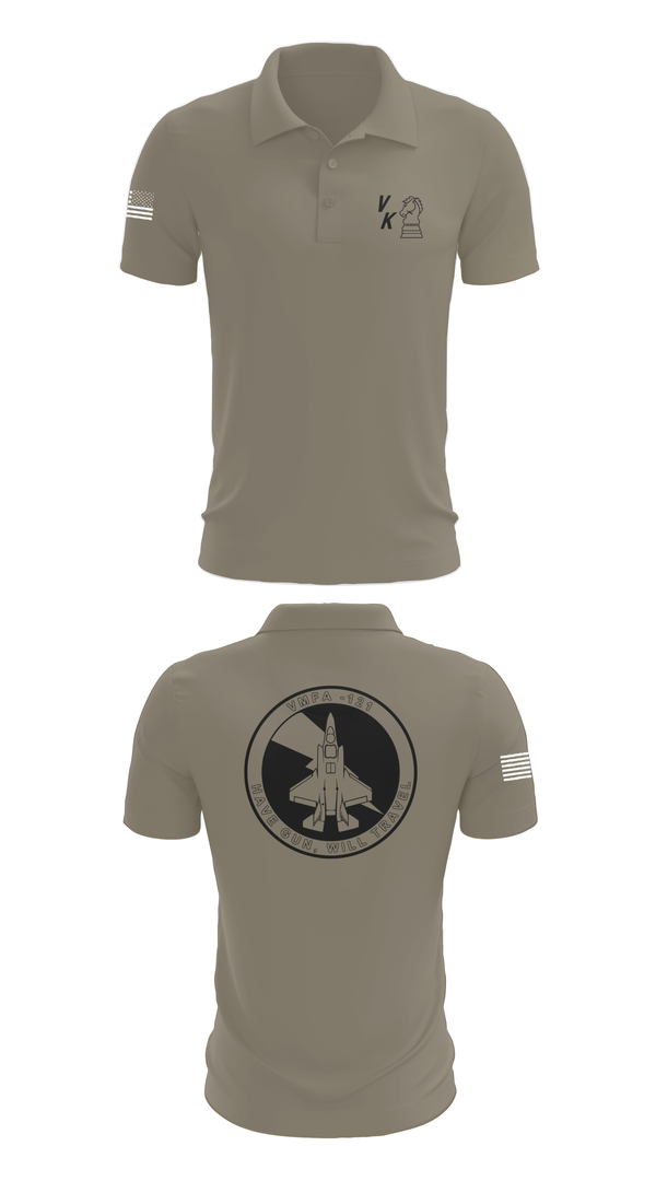 Short Sleeve Performance Polo, VMFA-121, , Teamtime, Team time, sublimation, custom sports apparel, team uniforms, spirit wear, spiritwear, sports uniforms, custom shirts, team store, custom team store, fundraiser sports, apparel fundraiser