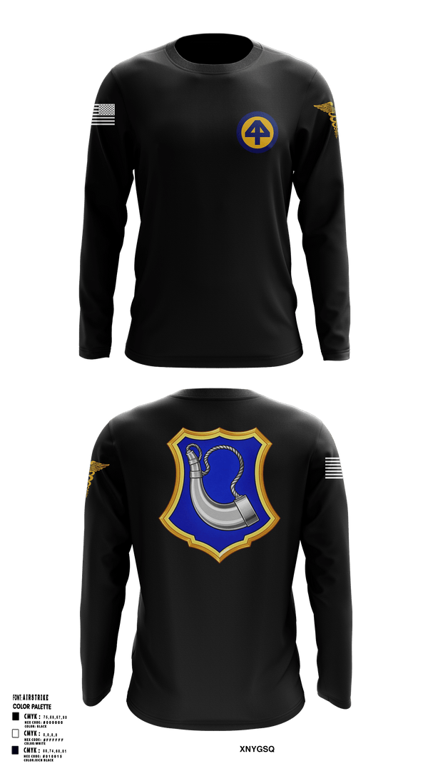 Long Sleeve Performance Shirt, HHC 1/181, National Guard, Teamtime, Team time, sublimation, custom sports apparel, team uniforms, spirit wear, spiritwear, sports uniforms, custom shirts, team store, custom team store, fundraiser sports, apparel fundraiser