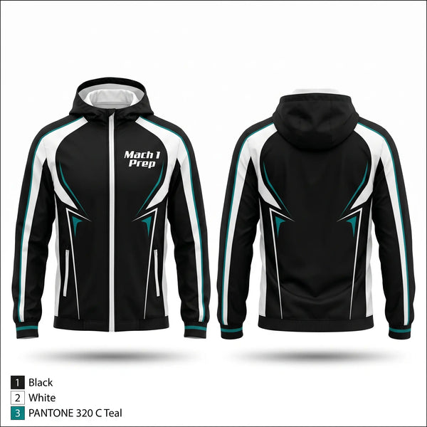 Windbreaker, Mach 1 Prep, Track & Field, Teamtime, Team time, sublimation, custom sports apparel, team uniforms, spirit wear, spiritwear, sports uniforms, custom shirts, team store, custom team store, fundraiser sports, apparel fundraiser